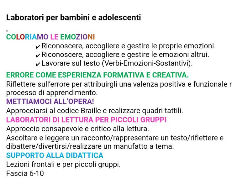 Laboratori creativi